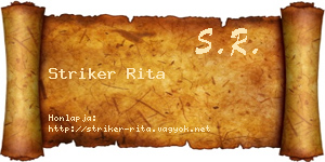 Striker Rita névjegykártya